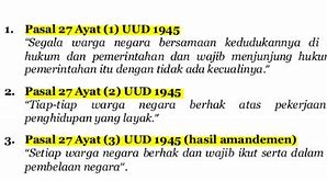 Contoh Hak Pasal 27 Ayat 2 Dalam Kehidupan Sehari Hari